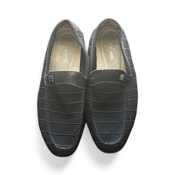 Mens Stacy Adams Men’s Loafers Slip-On Dress Shoes Size 7.5 Black - Picture 1 of 6